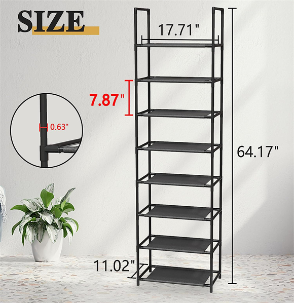 Shoe rack with cover